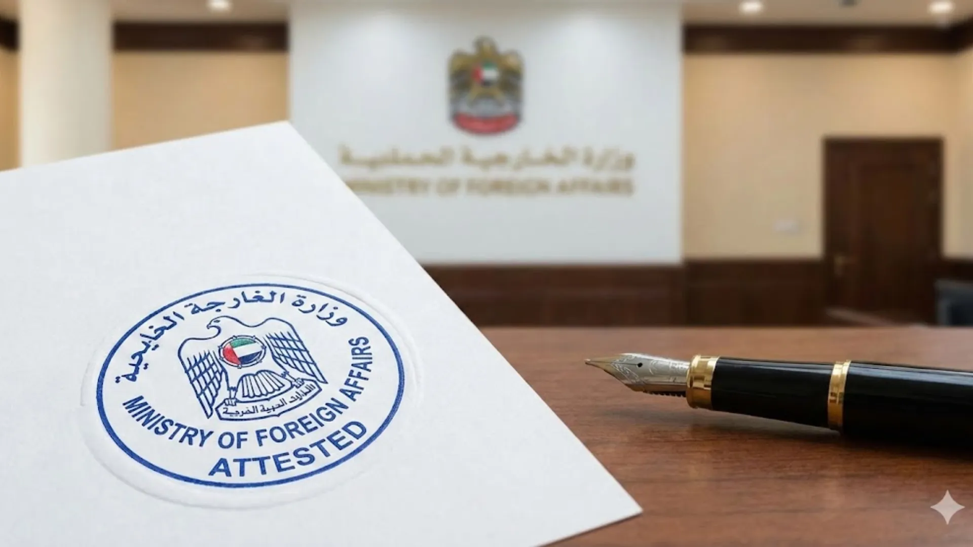 MOFA attestation stamp Ministry of Foreign Affairs document verification