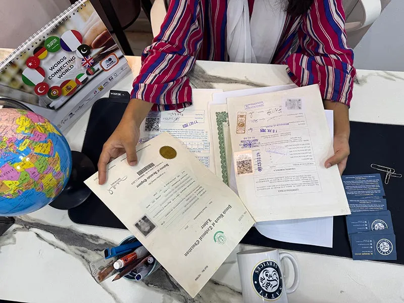 Travel consultation with Satti Services experts and globe.