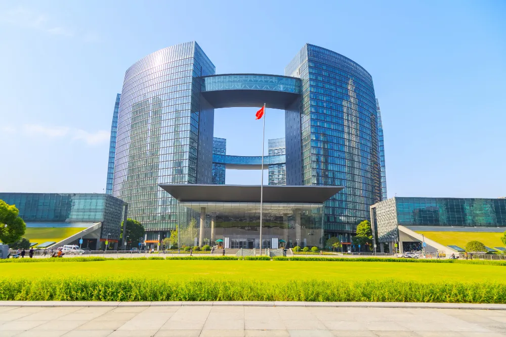 Large embassy building representing official Oman Embassy