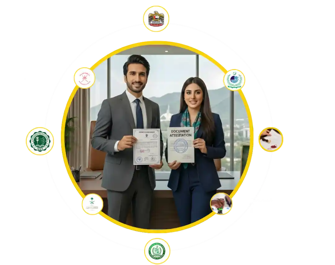 Professional document attestation and visa verification services team