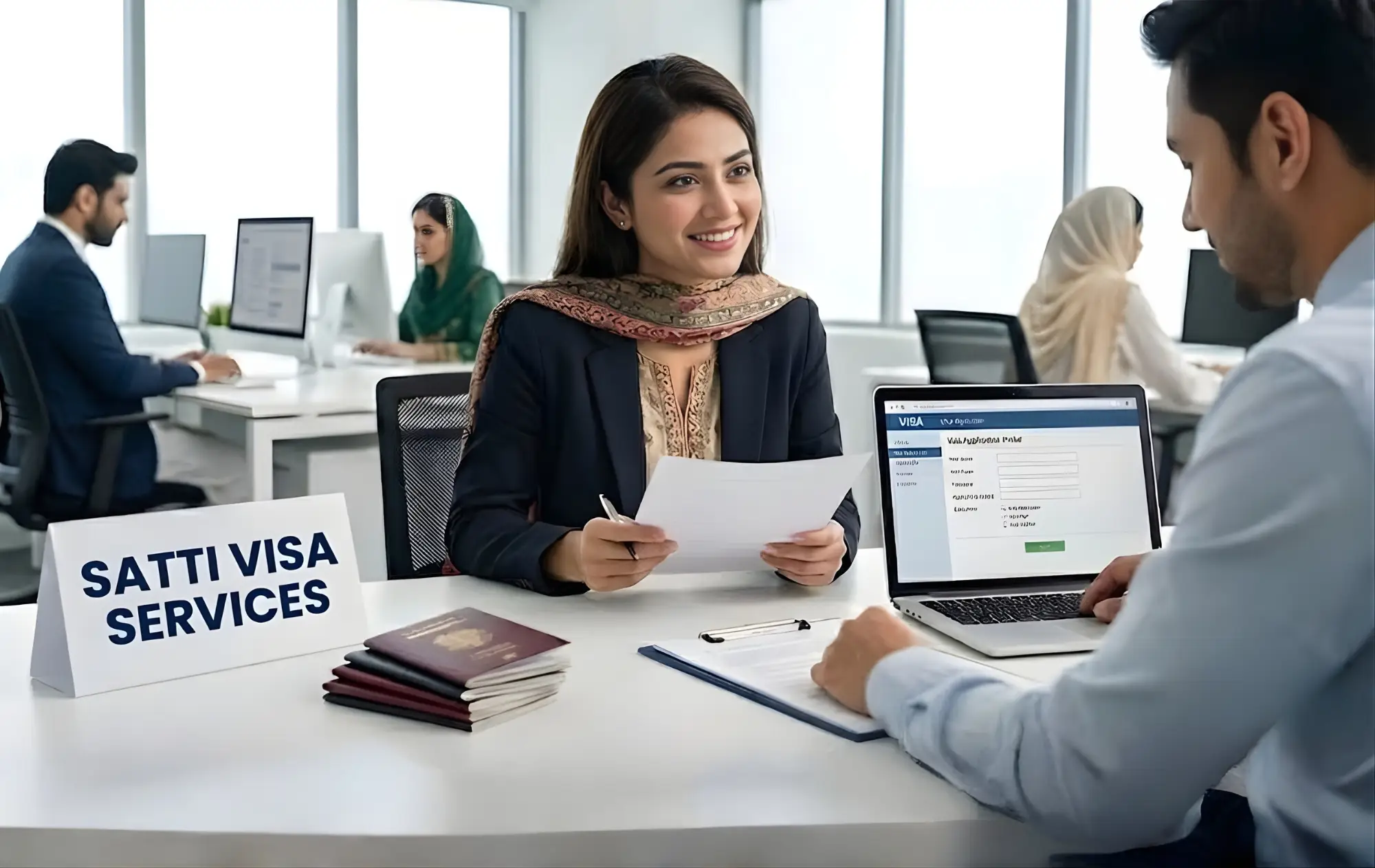 Expert visa consultant team providing professional services