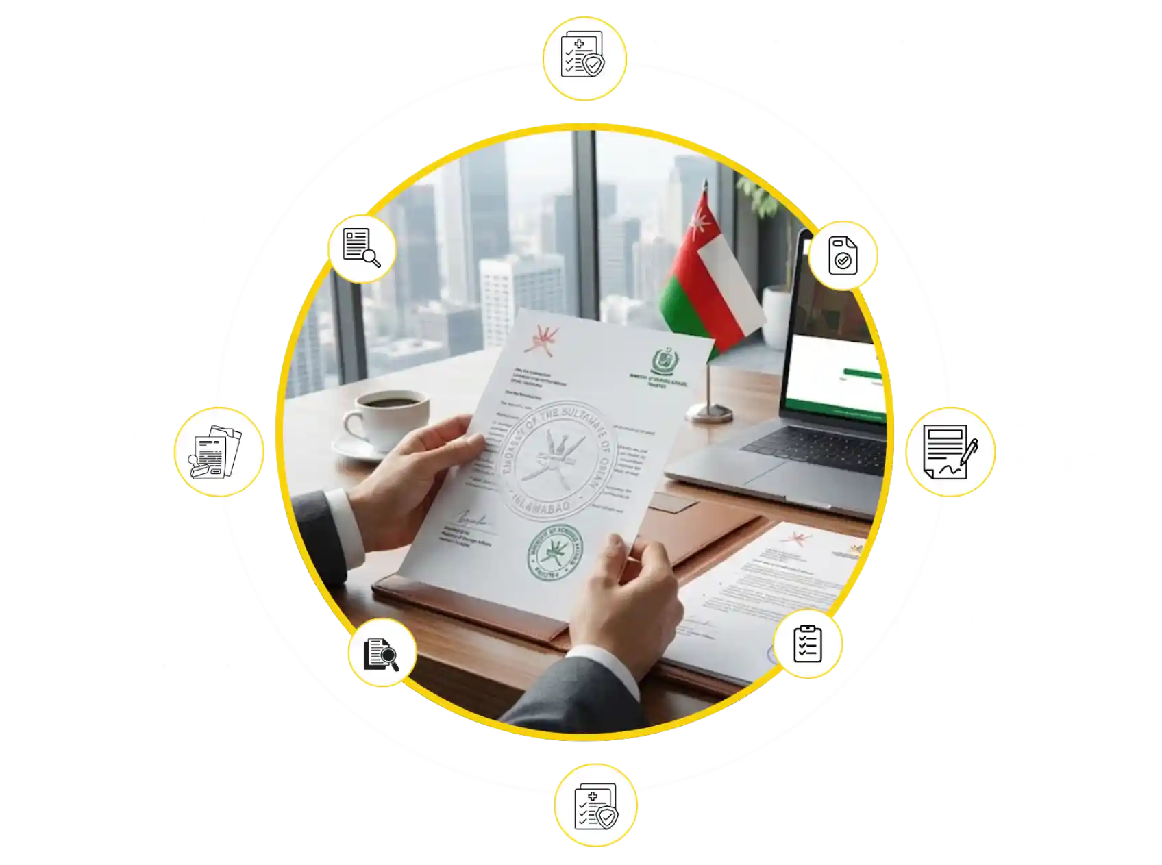 Complete Oman embassy document attestation services with verification
