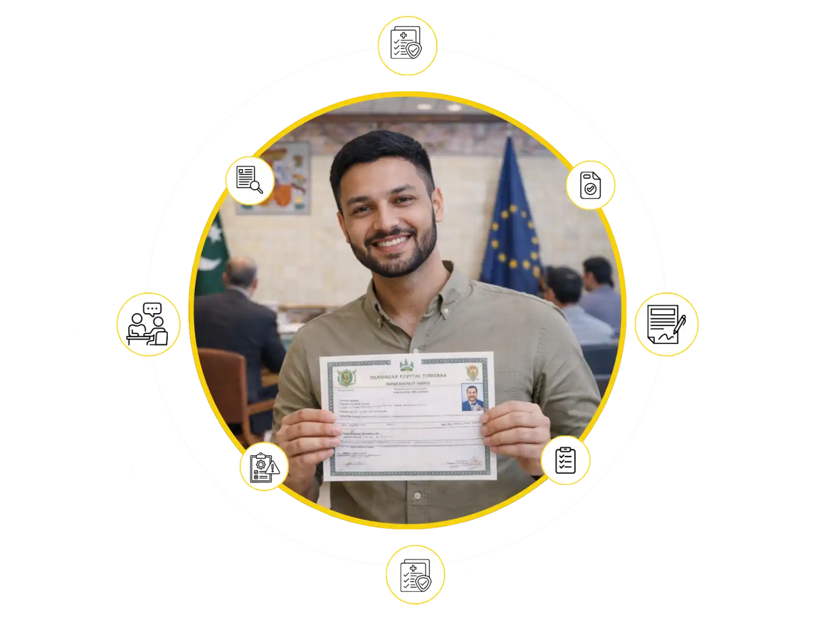 National police character certificate with complete Spain visa services